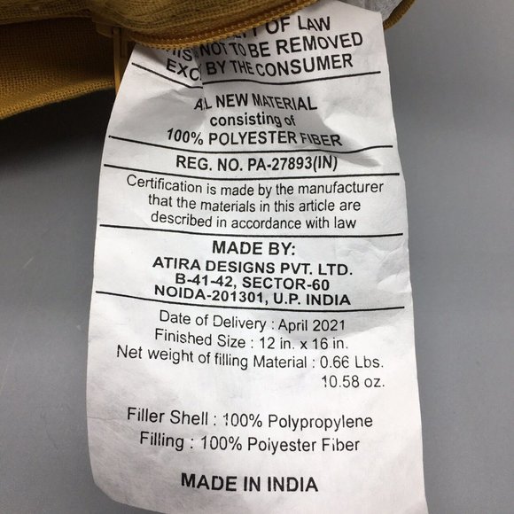 Autumn Hill Beaded Orange Pumpkin Sunflowers Accent Pillow Fall Autumn Decor - Picture 9 of 9